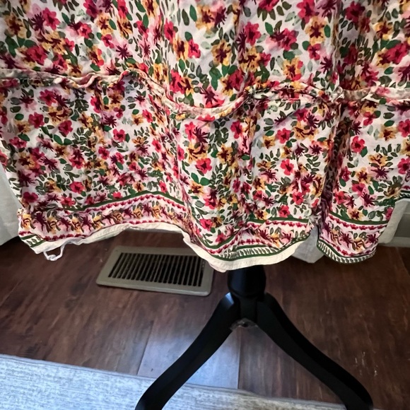 Max Studio Multi Color Ruffle A-line Above Knee 100% Rayon Skirt Size Medium - Picture 3 of 6